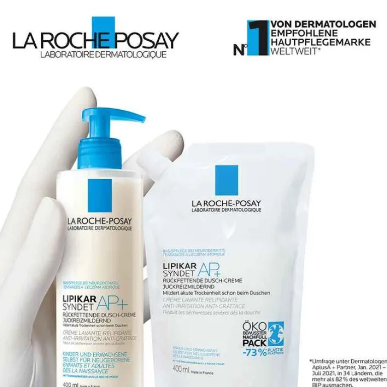 Outlet La Roche-Posay Lipikar Syndet AP+ Reinigungs-Cremegel, 400 ml Duschen & Waschen