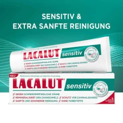 Lacalut sensitiv Zahncreme, 75 ml