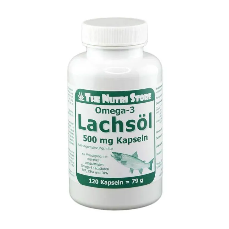 Outlet Lachsöl Kapseln 500 mg, 120 St Omega 3 Kapseln
