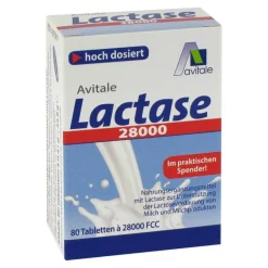 Clearance Avitale Lactase 28.000 FCC Tabletten im Spender, 80 St