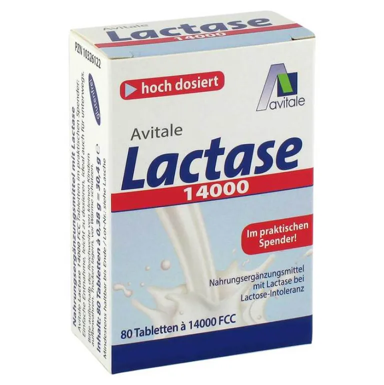 Discount Avitale Lactase 14000 FCC Tabletten im Spender, 80 St