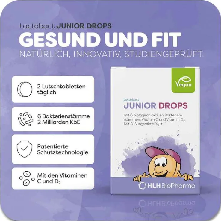 Lactobact Junior Drops Lutschtabletten, 180 St