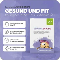Online Lactobact Junior Drops Lutschtabletten, 60 St