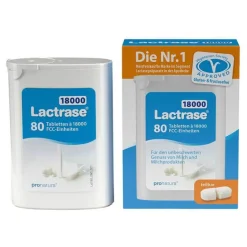 Hot Lactrase 18.000 FCC Tabletten im Spender Doppelpackung, 80 St