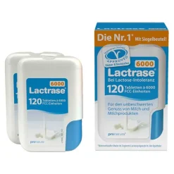 Lactrase 6.000 FCC Tabletten im Klickspender Doppelpack, 2X120 St