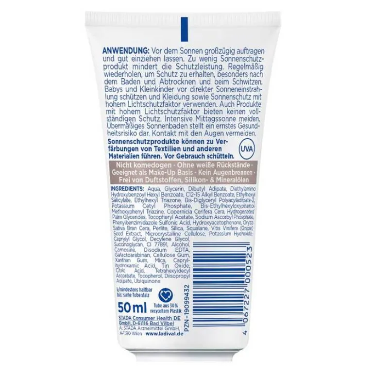 Ladival Antioxidativ Creme Gesicht LSF 50 + , 50 ml