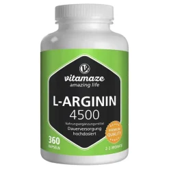 New Vitamaze L-Arginin hochdosiert 4.500 mg Kapseln, 360 St