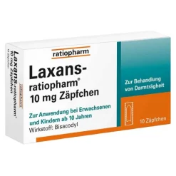 Laxans ratiopharm 10 mg Zäpfchen, 10 St