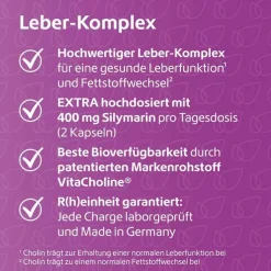 Leber-Komplex Mariendistel + Artischocke + Cholin Kapseln , 120 St