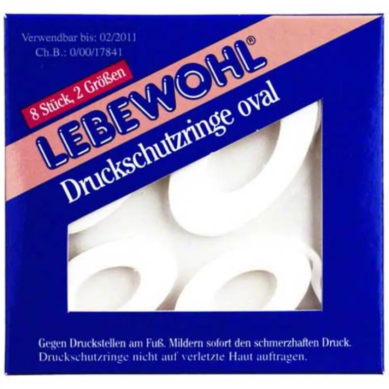 Lebewohl Druckschutzringe ov, 8 St