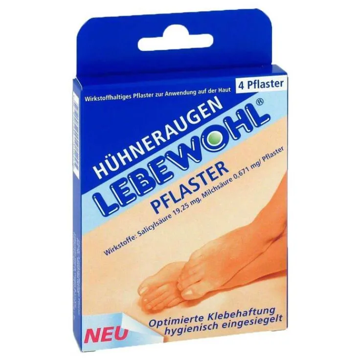 Lebewohl Hühneraugen Pflaster normal, 4 St