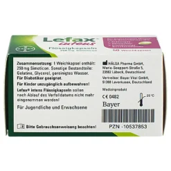 Outlet Lefax intens Flüssigkapseln 250 mg Simeticon, 50 St
