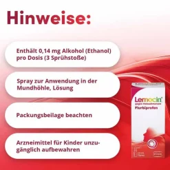 Lemocin Flurbiprofen 8,75mg / Dosis Spray zur Anwendung in der Mundhöhle, 15 ml