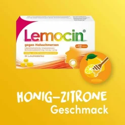 New Lemocin ® gegen Halsschmerzen Honig- und Zitronengeschmack, 24 St