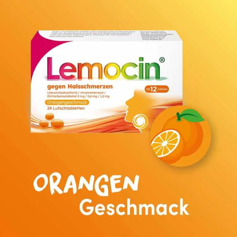 Clearance ® gegen Halsschmerzen Orangengeschmack, 24 St Halsschmerztabletten