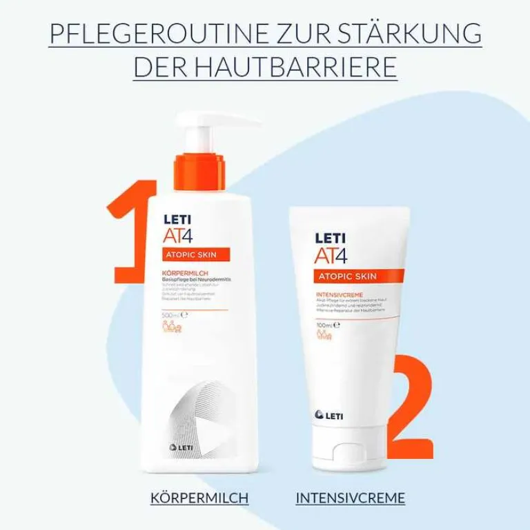 Online AT4 Intensivcreme, 100 ml Trockene & Sensible Haut|Neurodermitis Basispflege