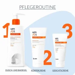 Online AT4 Körpercreme, 200 ml Neurodermitis Basispflege|Trockene Haut
