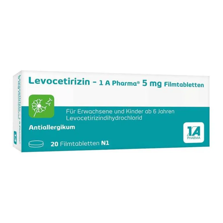 1A Pharma Levocetirizin – 1 A Pharma® 5 mg Filmtabletten, 20 St
