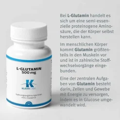 L-Glutamin 500 mg Kapseln, 60 St Aminosäuren