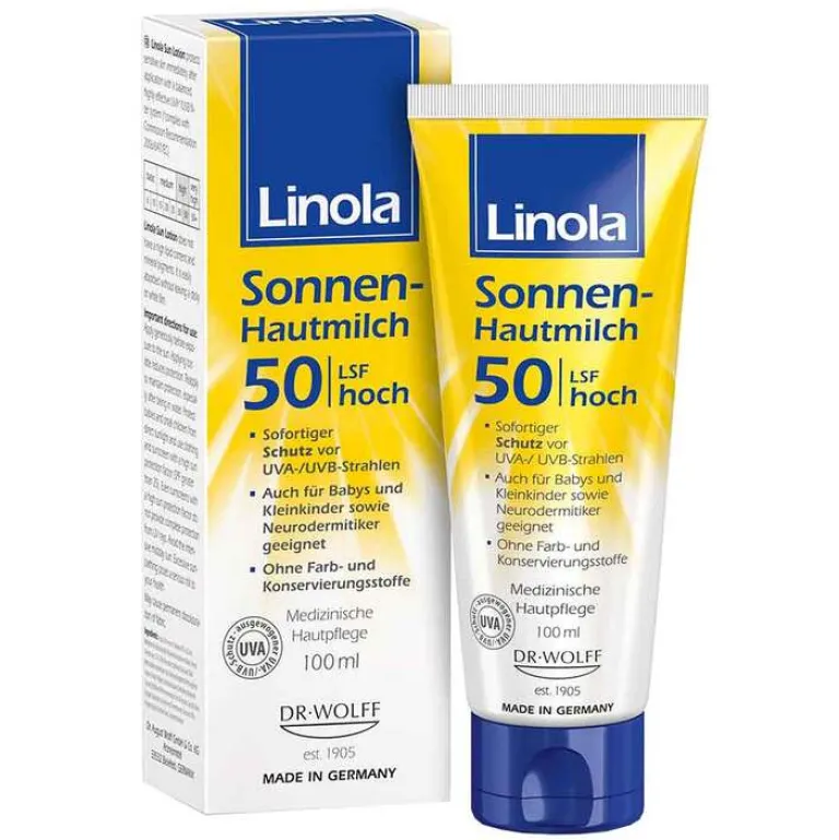 Sale Linola Sonnen-Hautmilch LSF 50, 100 ml