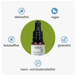 Sale Natugena Lipovitamine 1000 vegan Vitamin D3 + A + K2 Tropfen, 15 ml
