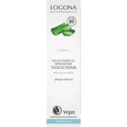 Logona Classic feuchtigkeitsspendende Tagescreme Bio-Aloe Vera, 30 ml
