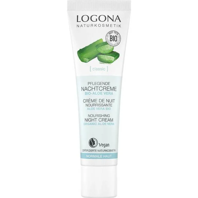 Outlet Logona Classic pflegende Nachtcreme Bio-Aloe Vera, 30 ml