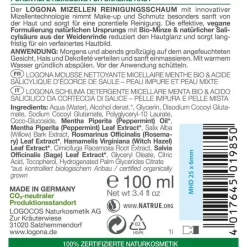 Logona Purify Mizellen Reinigungsschaum, 100 ml