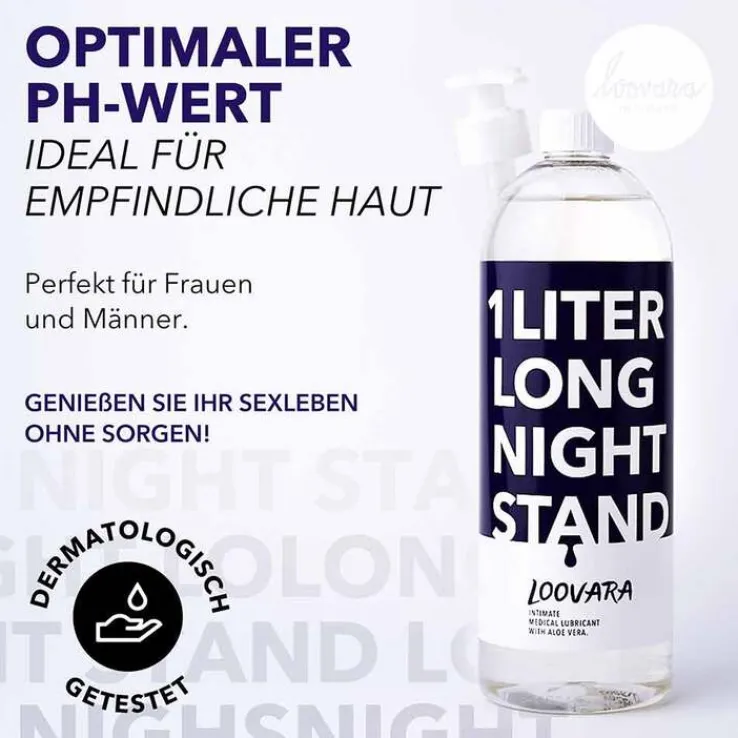 Long Night Stand Gleitgel mit Aloe Vera, 1 l