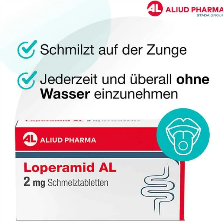 Loperamid AL 2 mg Schmelztabletten, 6 St