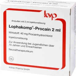 Lophakomp Procain 2 ml Injektionslösung, 100X2 ml