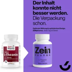 L-Theanin Natural 250 mg Kapseln Zeinpharma, 90 St Aminosäuren