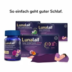 Guter Schlaf Gummies, 30 St Melatonin Tabletten