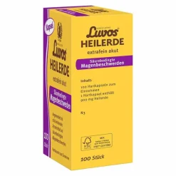 Online Heilerde extrafein akut Säurebedingte Magenbeschwerden Kapseln , 100 St Sodbrennen Medikamente