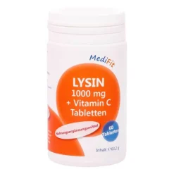 Outlet ApoFit Lysin 1.000 mg + Vitamin C Tabletten Medifit, 60 St