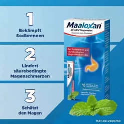 Maaloxan 25 mVal Suspension, 20X10 ml