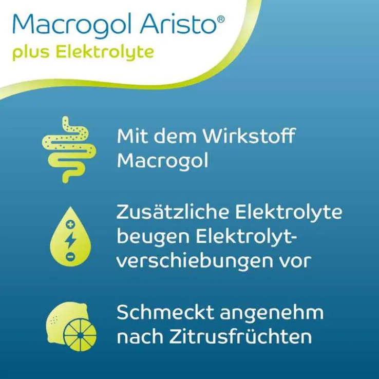 Macrogol Aristo plus Elektrolyte 13,72 g Ple, 20 St