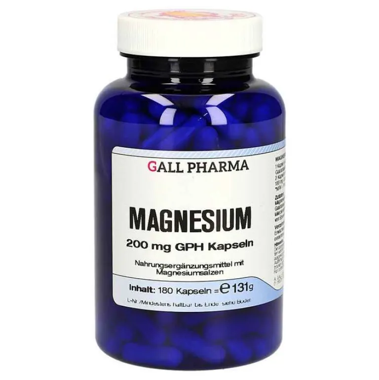 New Magnesium 200 mg GPH Kapseln, 180 St Magnesium