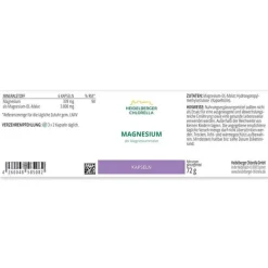 Heidelberger Chlorella Magnesium als Magnesiummalat Kapseln, 72 g