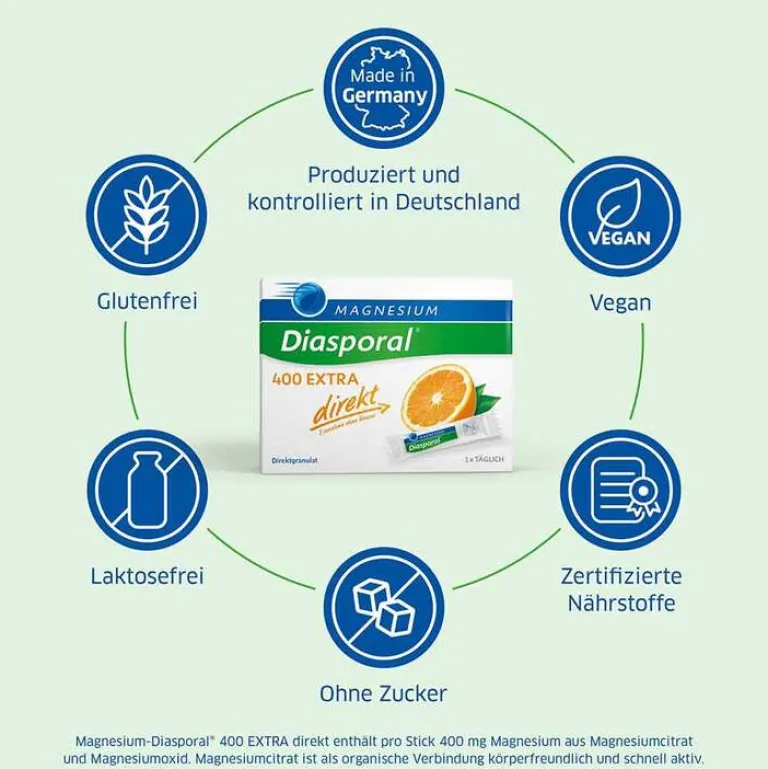 Sale 400 Extra direkt Granulat, 20 St Magnesium|Muskulatur