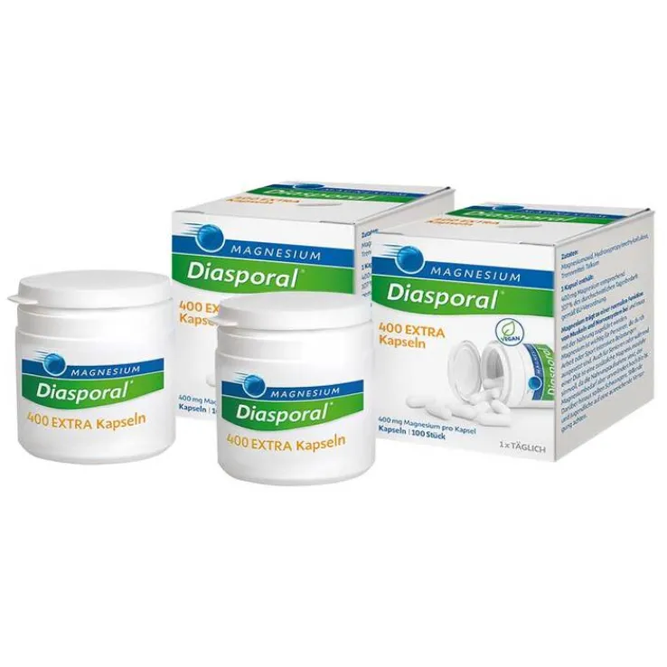 Magnesium Diasporal 400 Extra Kapseln, 2x100 St