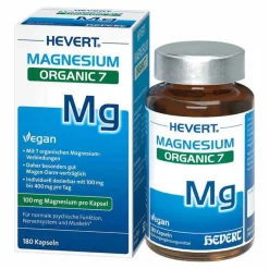 Clearance Magnesium Hevert Organic 7 Kapseln, 180 St Magnesium
