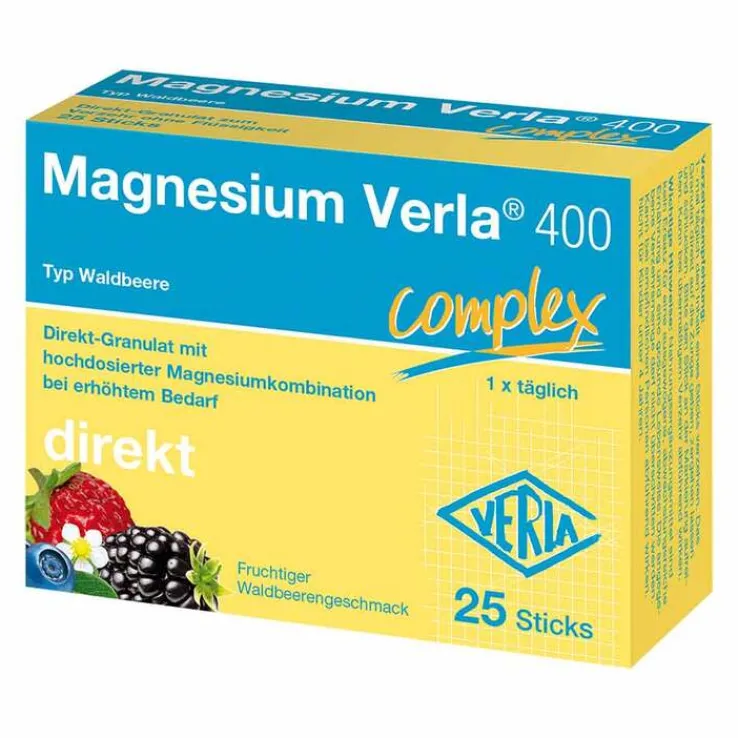 Magnesium Verla 400 Waldbeere Direkt-Granulat, 25 St