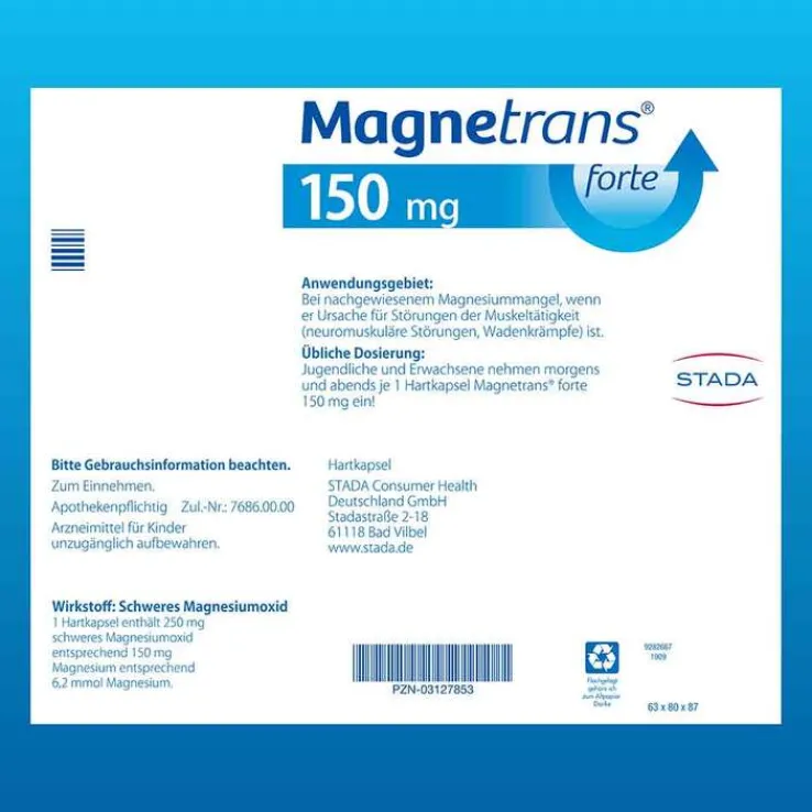Magnetrans forte 150 mg Hartkapseln, 100 St