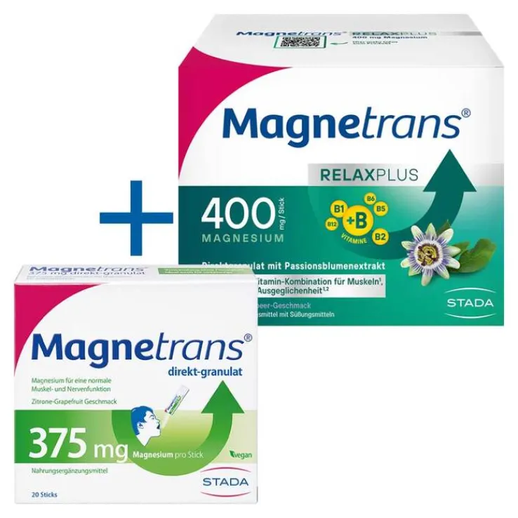 Magnetrans Relax + 400 mg Granulat Sticks Blaubeere, 50 St