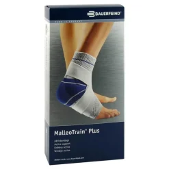 New Malleotrain Plus Größe 5 links titan Sprunggelenkb., 1 St Knöchel- & Sprunggelenkbandagen