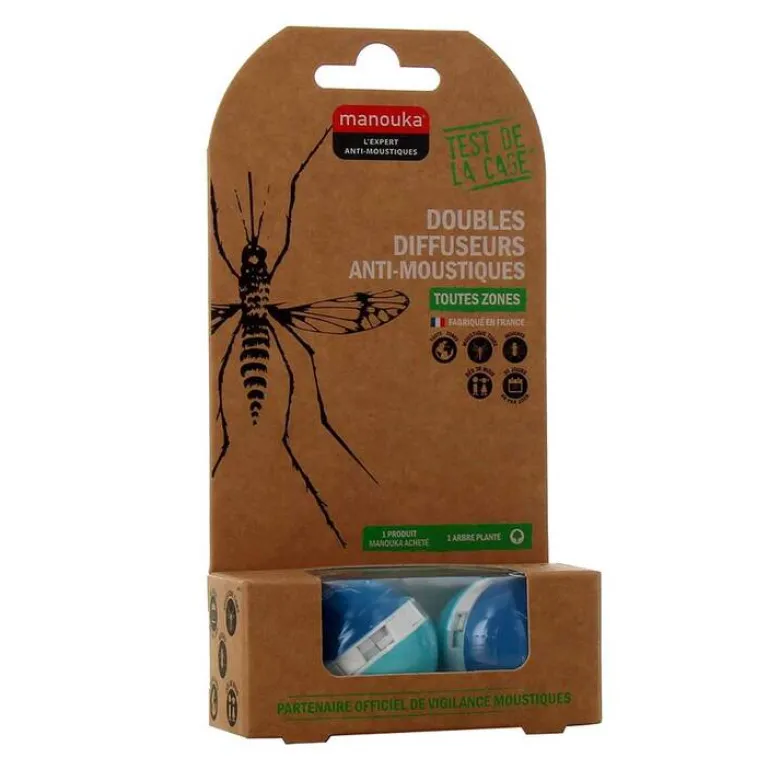 Clearance Manouka Mückenschutz Double Diffusor blau, 1 P