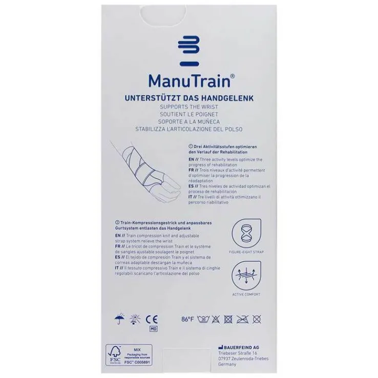 Manutrain Handgelenkbandage Größe 2 links natur, 1 St