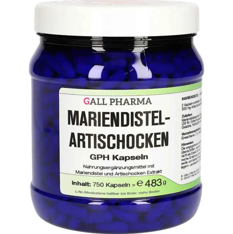 Discount Hecht Pharma Mariendistel Artischocken GPH Kapseln, 750 St