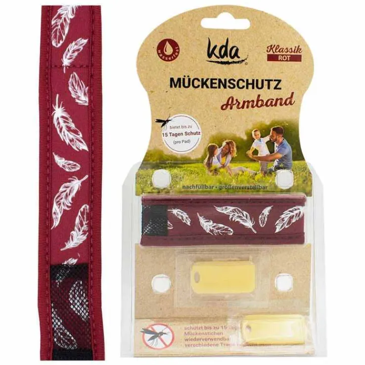 Mückenschutz Armband rot KDA, 1 St